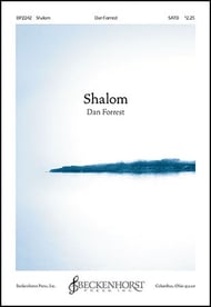 Shalom SATB choral sheet music cover Thumbnail